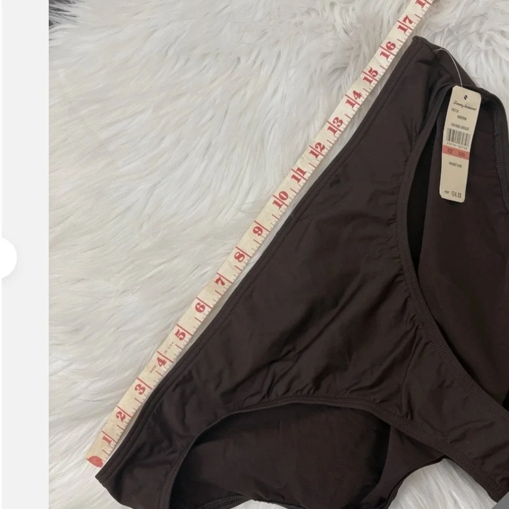 Tommy‎ Bahama XXXL Brown High Waist Classic Swimsuit Bottoms New with Tags